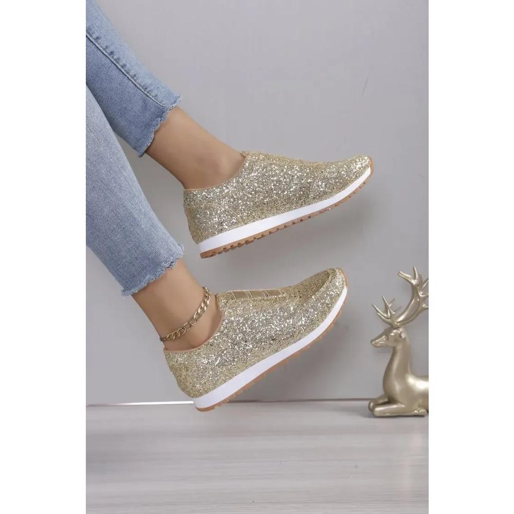 

Летние новые женские туфли, модные спортивные туфли золотого и серебряного цвета, женские повседневные кроссовки для ходьбы на открытом воздухе, плоская подошва, большие размеры 35 43 36 золотой