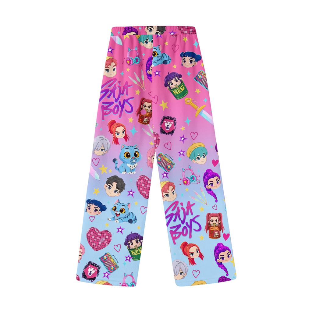 Children's Winter Pants Full Length Long Christmas Printed Pants