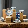 High-Value Japanese-Style Ceramic Bowl And Plate Gift Box Set, Home Creative Retro Tableware, Event Gifts