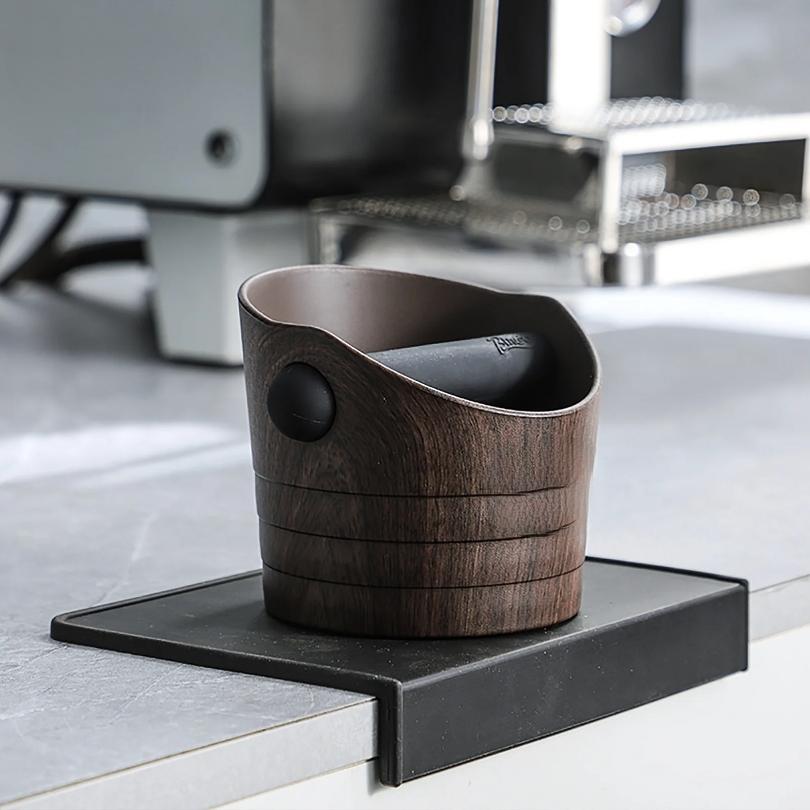 Coffee Knock Box Espresso Grounds Container Anti Slip Espresso Dump Bin Grind Beveled Barista Goods Cafe Bar Accessories