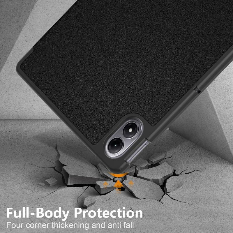 Case For Xiaomi Redmi Pad 2 Pro 12.1 Inch 2025 Leather Triple Fold Magnetic Cover Funda For POCO Pad M1 12.1" With Auto Sleep