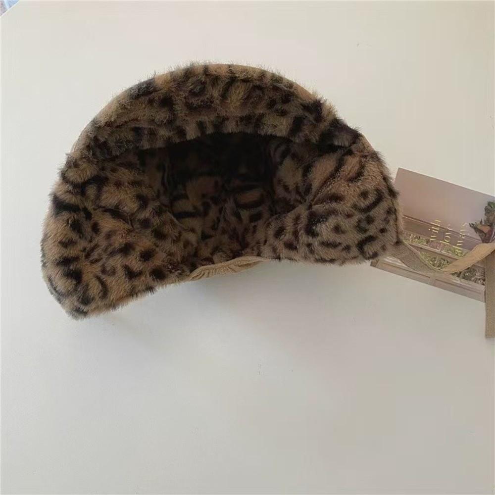 Retro Earmuffs Cap Imitation Mink Fur Bomber Hats Unisex Ski Hats  Winter Season Outdoor Headwear