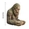Outdoor asquatch Sculpture Bird Feeder Creative Birdseed Tray Bird Feeding Tool Garden Art Resin Craft Garden Yard Decor