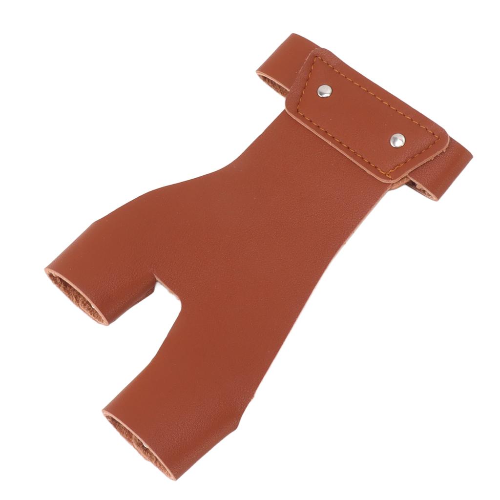 Archery Hand Guard Protector Artificial Leather Comfortable   2 Finger Archery Protective Glove for Archers
