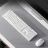 Wireless Keyboard And Mouse Set, Lightweight Portable, Full-Size Office Quiet, 104-Key, 2.4G Wireless, Office Set, White
