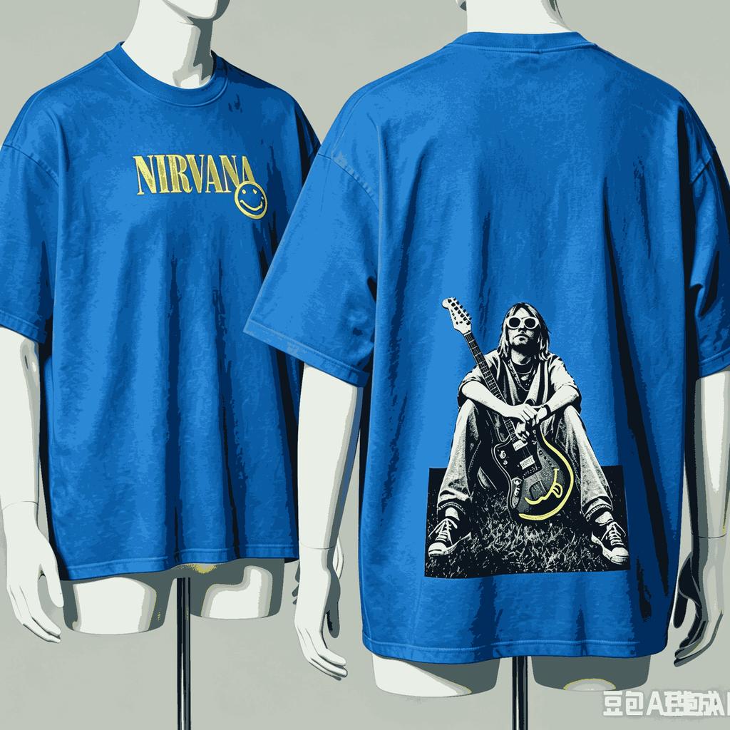Nirvana Per Fan Regalo Maglietta Unisex Unisex Harajuku Oversize Unisex Manica Corta Streetwear Alta Qualità Coppie Comoda Morbida