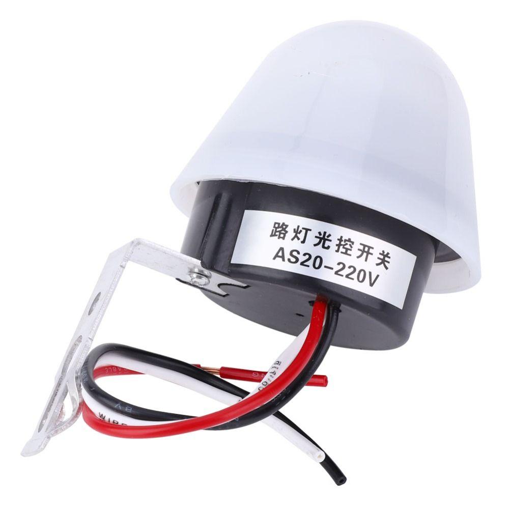 2 PCS AC/DC Street Light Photoswitch Adjustable Dusk To Dawn Sensor Auto on Off Switch  Night Light