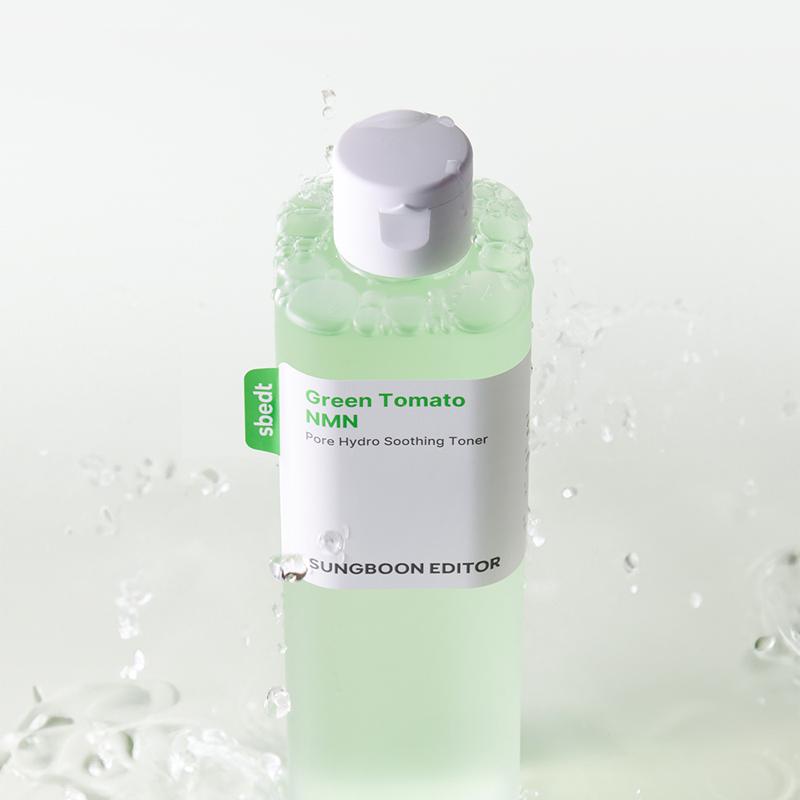 SUNGBOON EDITOR Zelený rajčatový NMN pór hydratační zklidňující toner 350 ml