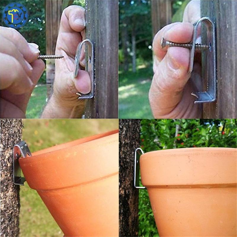 Set of 12 Durable Iron Plant Hangers Unique Iron Flower Pots Hooks Sturdy Planter Rack Suitable For Indoor Outdoor