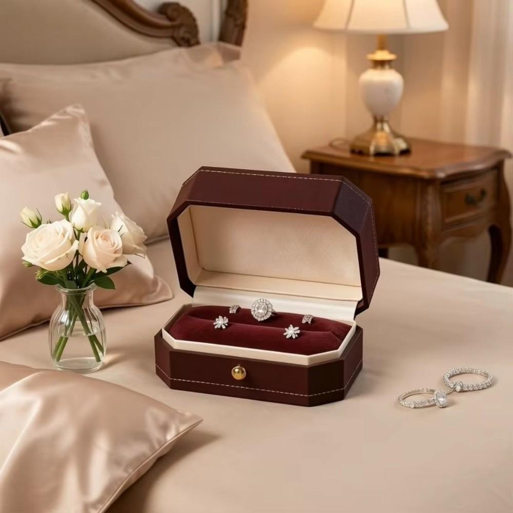 Earring Organizer Luxury Ring Earring Storage Proposal Jewelry Gift Box Valentine Gift
