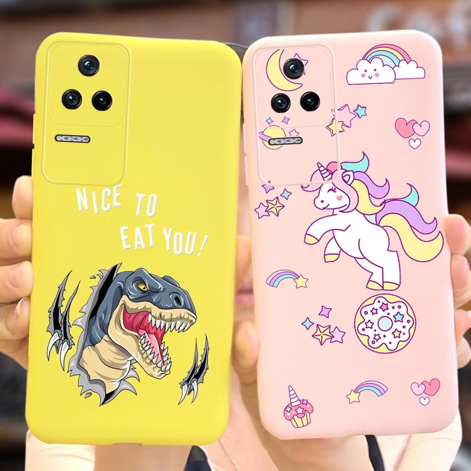 Per Xiaomi Poco F4 Custodia Cute Alien Cartoon Cover morbida in silicone TPU Custodia per telefono per Xiaomi Poco F4 GT PocoF4 Capa antiurto Coque