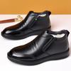 Winter Genuine Leather Men's Shoes Oxford Slip-on Classic Male Dress Shoes Luxury Business Footwear Wedding Shoes Formal Shoes
