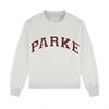 Embroidered Women's Half-High Collar Loose Pullover Sweatshirt, Long-Sleeved Winter Top