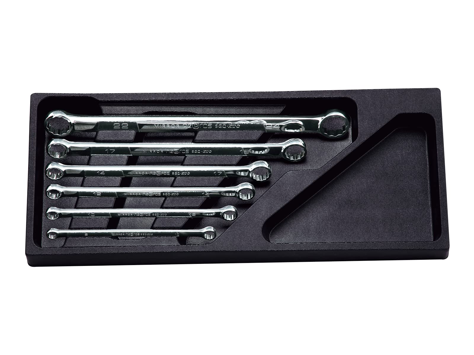 

Kyoto Tool Nepros Straight Standard Open End Wrench NTM106 (KTC) Set, 6-Piece Set, чёрный