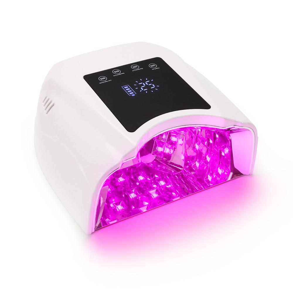 

BEPAN 98W High Power Rechargeable LED Lamp Dryer Cordless Nail Red Light Lightweight 365nm 405nm Curing Gel Polish US белый