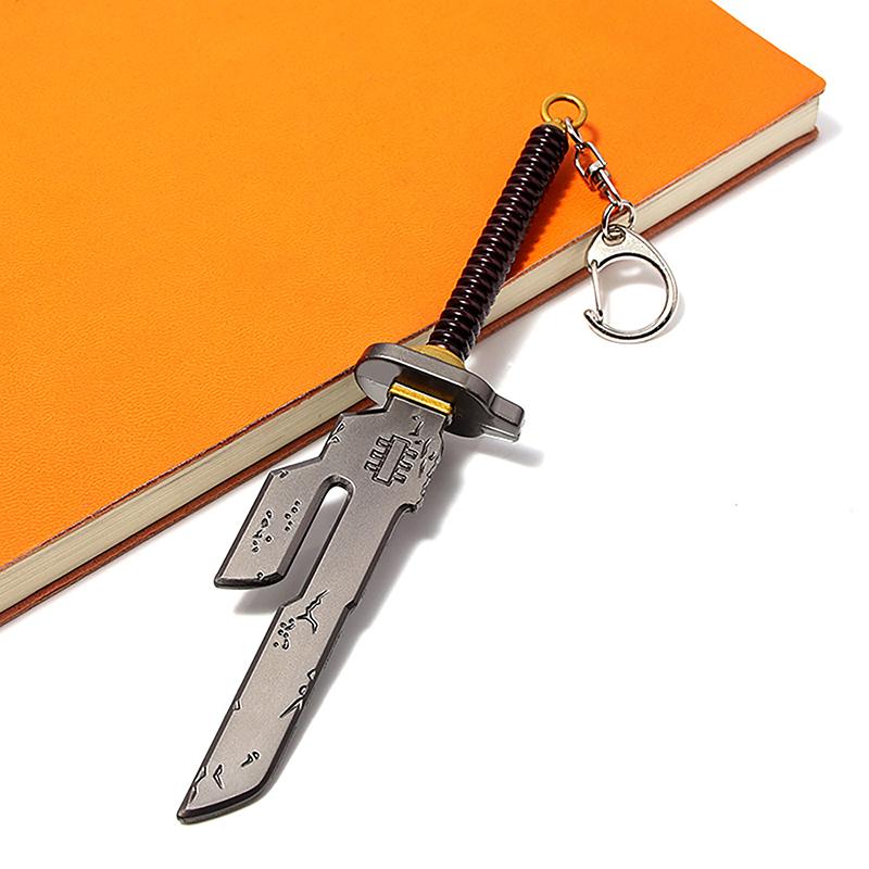 Japanese Anime Mini Alloy Weapon Model Keychains Cosplay Sword Pendant Key Ring Katana Backpack Keychain For Men Jewelry Gifts