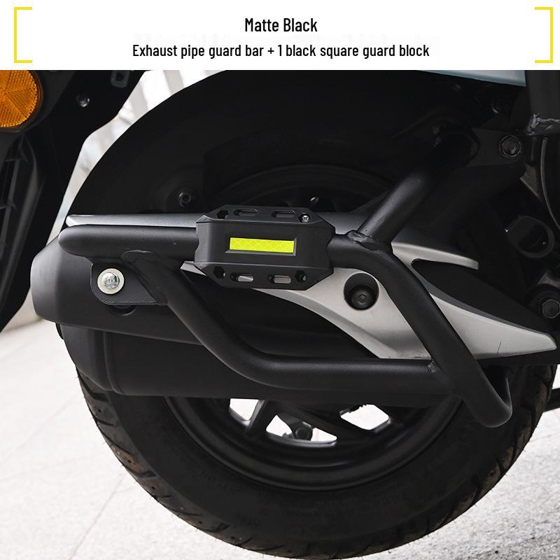 Wuyang Honda Spacy125 Front & Rear Exhaust Crash Bars Anti-Fall Bumpers Footrests Parts