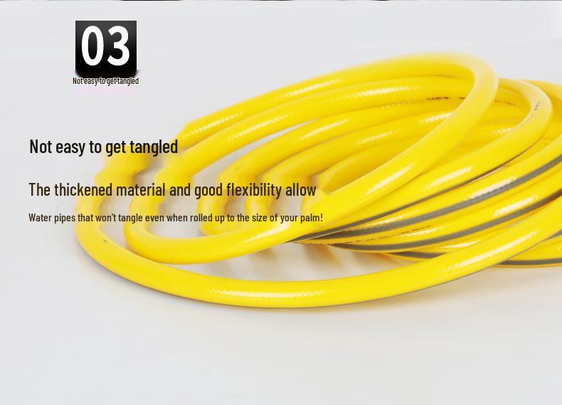 Eco-Friendly All-Season Soft Car Wash Water Hose with 4-Point PVC Pipe & Spray Gun