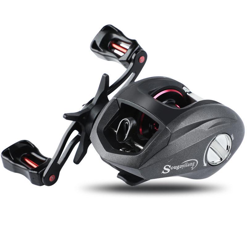 SOUGAYILANG Baitcasting Reel 12+1 BB Fishing Reels Fishing Wheel Sea Fishing Tackle Accessories