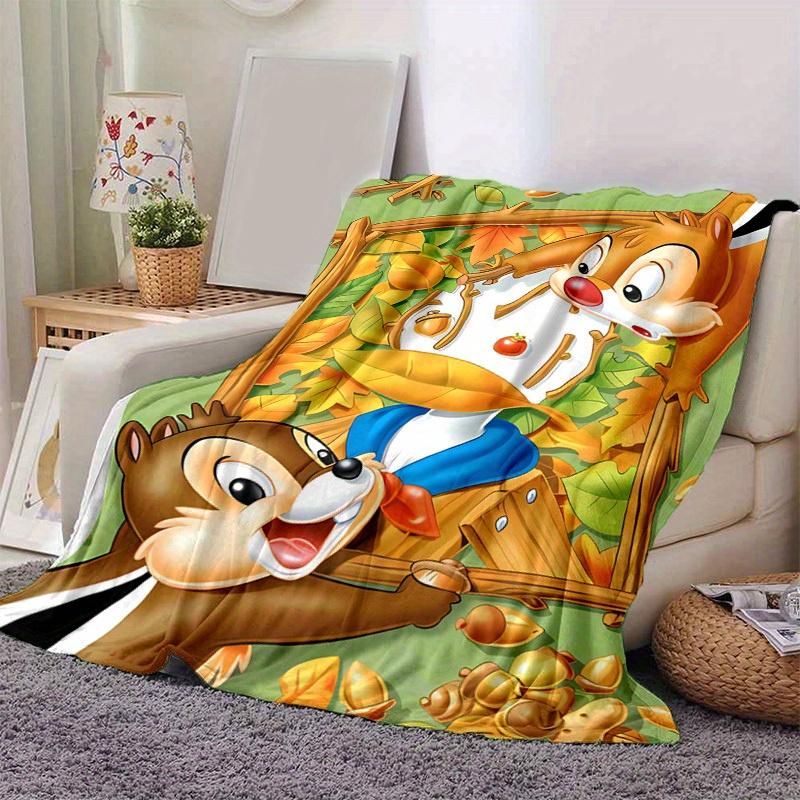

1pc,Autumn Adventure: Cute Squirrel Friends Perfect for Home Decor, Couch Blanket, Travel, Camping, Office Nap Cover 80cmx120cm