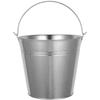 Sturdy Bottom Mini Iron Bucket With Handle Metal Pail Plant Containers Storage Vase Household Buckets Small Silver Flower Tin