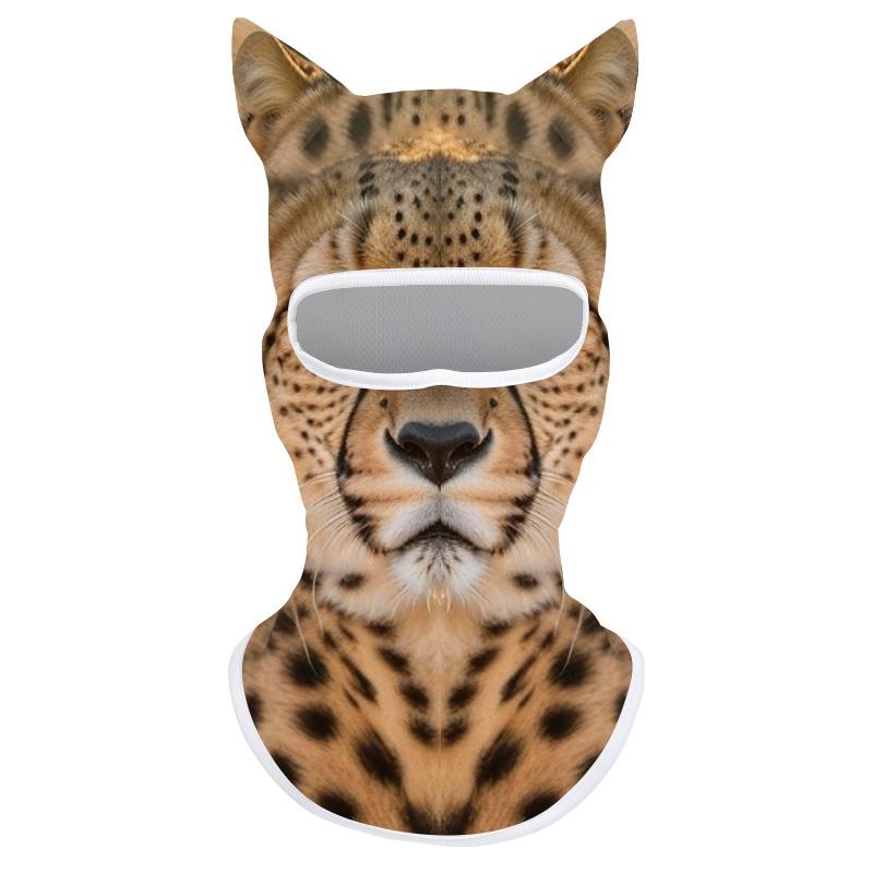 1pcs Animal Balaclava Motorcycle Motocross Ski Snowboard Hat 3D Cat Ski Balaclava Animal Face Covering Full Face Hood Masque