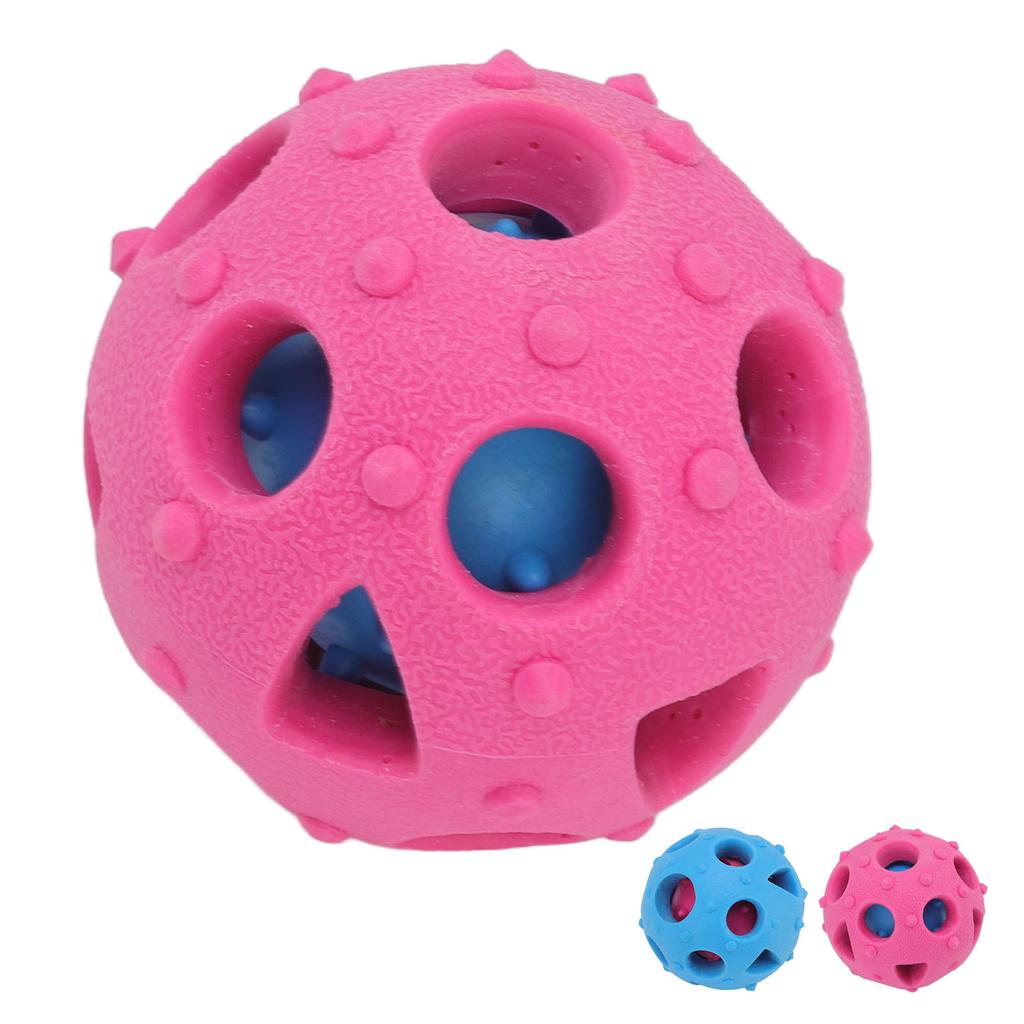 Puppy Food Dispensing Slow Feeder Interactive Dog Puzzle Chewing Ball Promote Digestion Toxic Gum Massage for Indoor