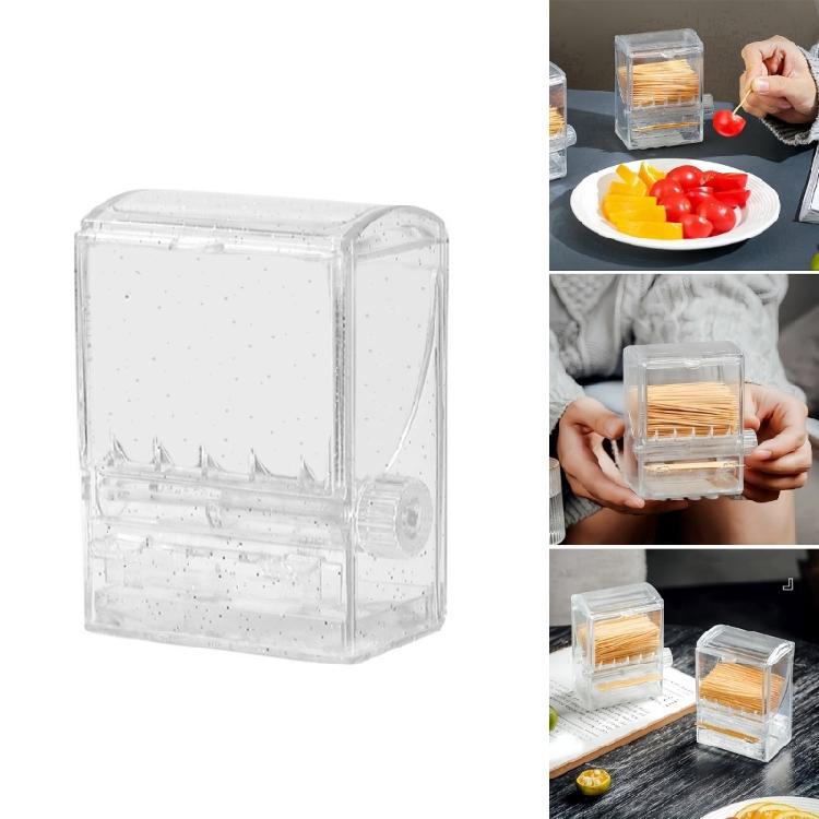 Plastic Tooth Pick Dispenser Vending Machines Shaped Automatic Toothpicks Box Household Use Toothpick Storage Container