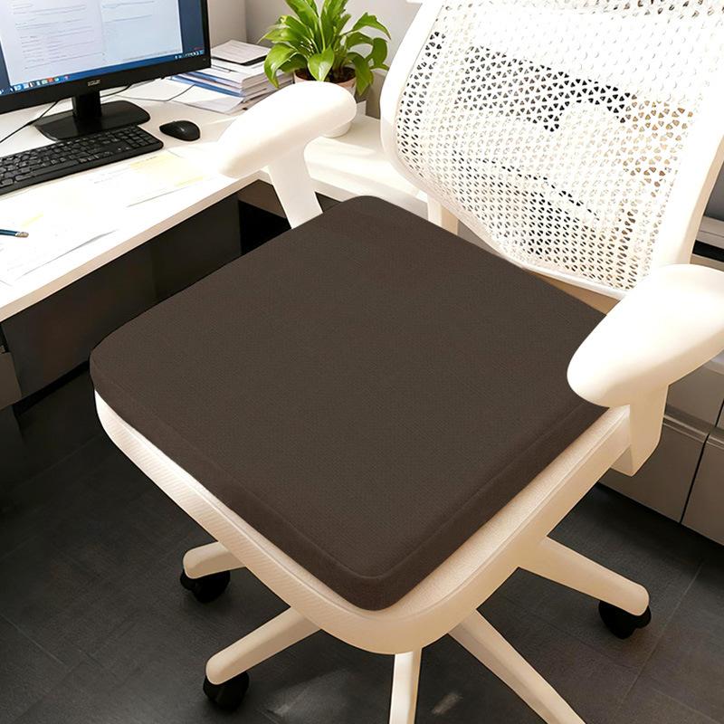 

1PC Square Linen Chair Cushion High Density Non-Collapsing Breathable Anti-Slip Seat Pad for Office Dining Chair Sofa Bay Window 40x40cmx3cm коричневый