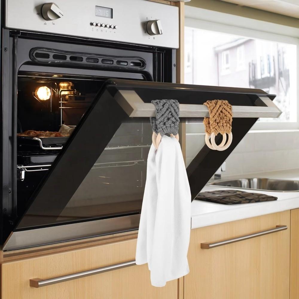 Cotton Rope Hand Towel Hanger Boho Style Wall Towel Rack New Towel Ring Holder  Washroom