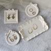 Bow Lace Tray Cement Silicone Molds DIY Bow Concrete Plaster Mould Ashtray Coaster Crystal Mould Gypsum Mold Home Decor Craft
