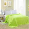 Double-Sided Coral Fleece Flannel Blanket - Thick, Solid Color, Customizable Office Nap Blanket