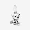 NEW Silver Color Charm Beads Are Suitable For Bracelet Necklace Cat Puppy Love Female Diy Jewelry Charm