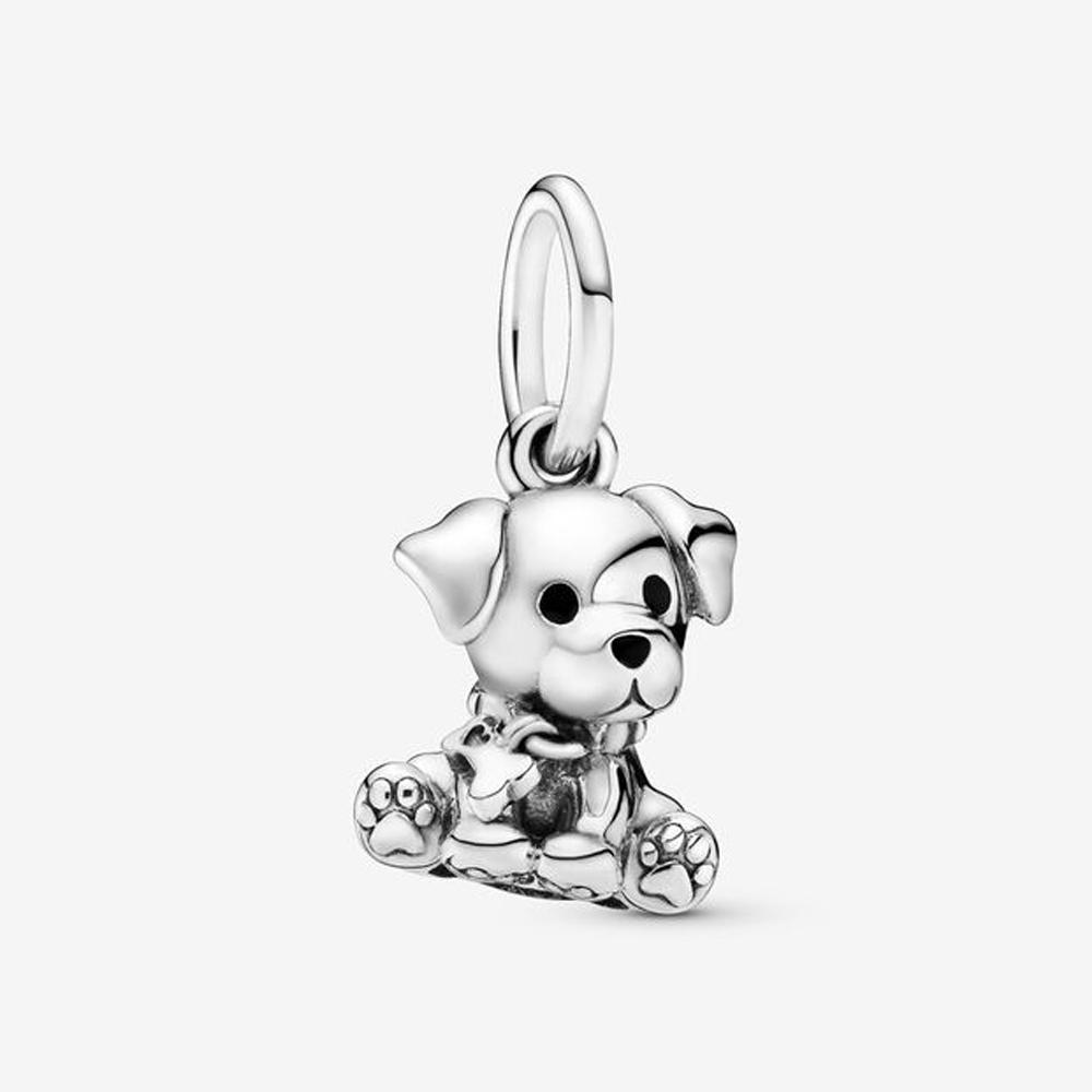 NEW Silver Color Charm Beads Are Suitable For Bracelet Necklace Cat Puppy Love Female Diy Jewelry Charm