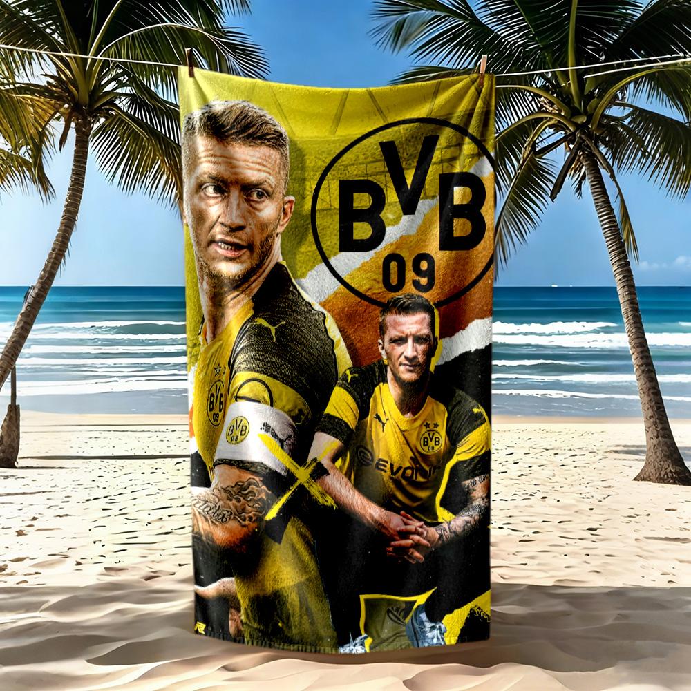 Borussia Dortmund Beach Towel Soft Durable Quickdry Comfortable Lightweight