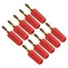 10 PCS 2.5mm Banana Plug Assortment 30VAC/60VDC 10A Speaker Plug  Connector  Wall Plates