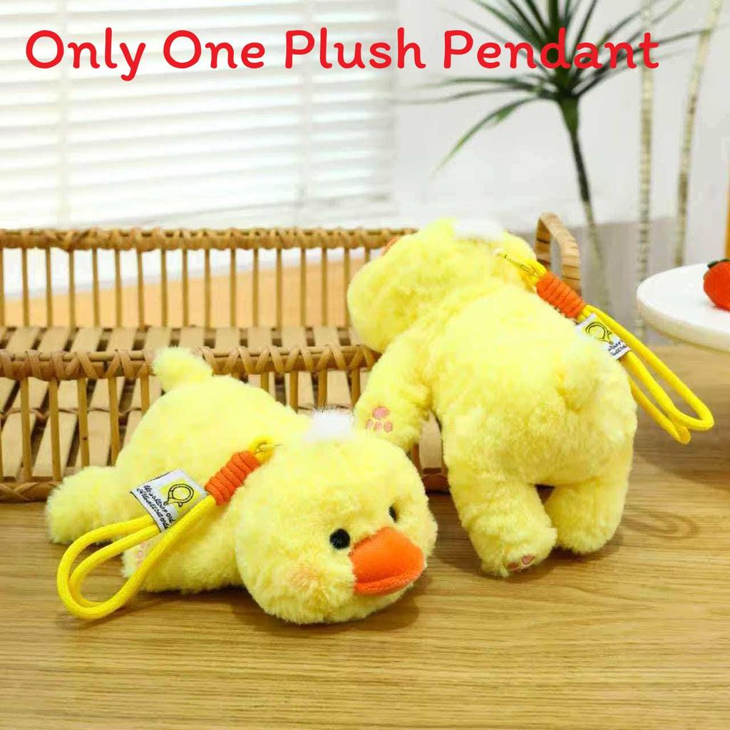 Plush Fox Keychain With Cord Cute Animal Pendant For Kids And Adults