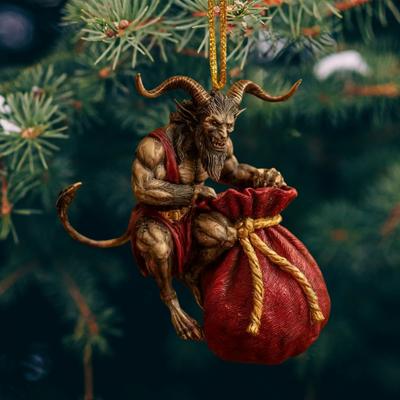 Yousheng Christmas Ornaments Scary Folklore Xmas Tree Hanging Decoration Horror 2D Acrylic Ornaments for Xmas Tree Holiday Party Decoration