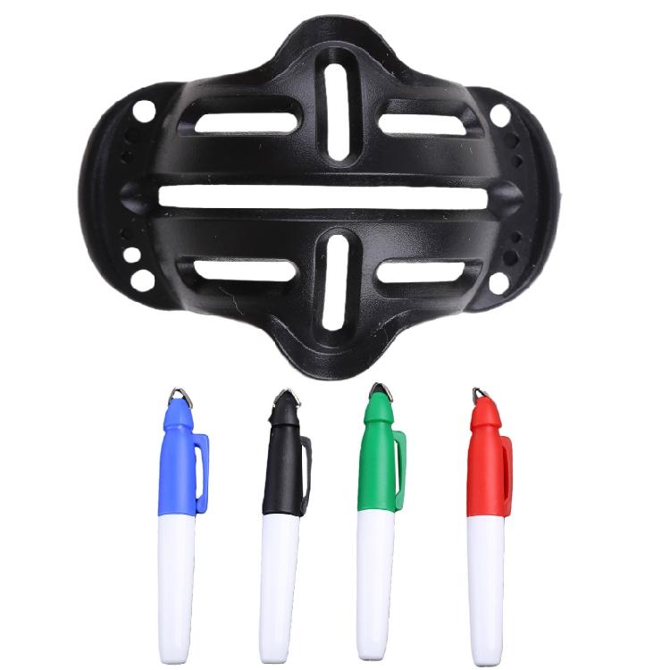 Golf Ball Line Marking Alignment Tools Outdoor 3 Line Marker Stencil with Marker