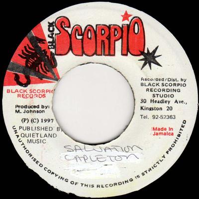 7inch Record CAPLETON - Salvation NONE Black Scorpio 1997 Jamaica Reggae, Ska & Dub Used