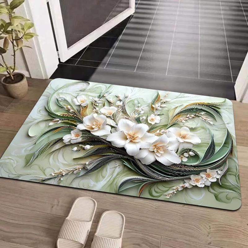 1 Stück Seeschildkrötenmuster Heimtürmatten Küchenteppiche Rutschfest Pop-Design Badezimmerteppiche Badematte Teppich für Zuhause Spüle Wäsche Dekor