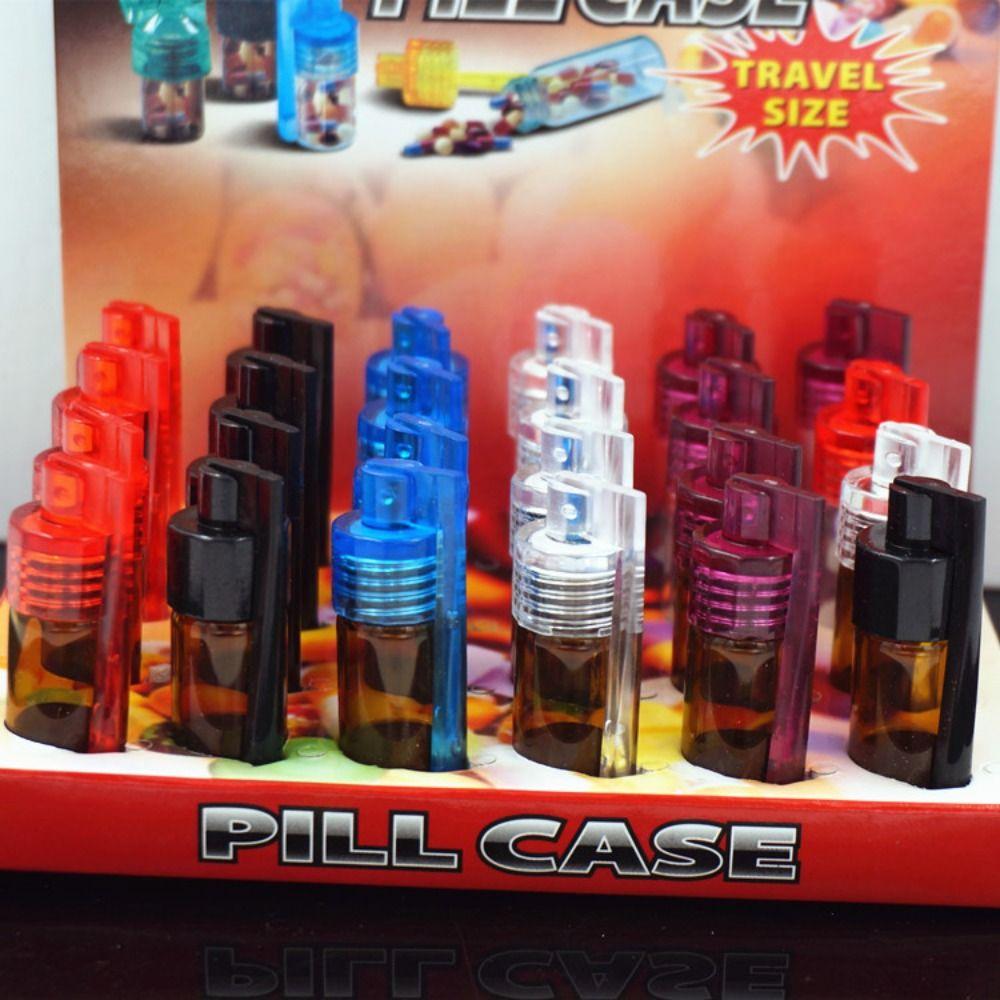 Portable Glass Bottles 31mm/15mm Snuff Snorter Bottle Pill Dispenser Pill Box Travel