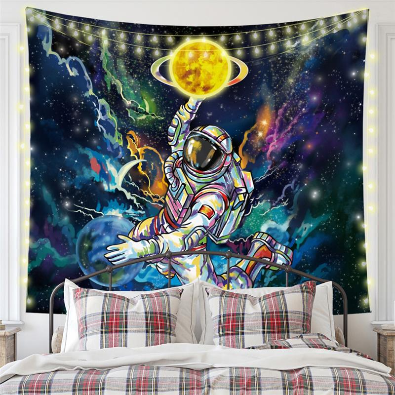 Nordic Nature Forest Landscape Mew Tapestry Background Cloth  HD Hanging Cloth Tapestry Home Decor