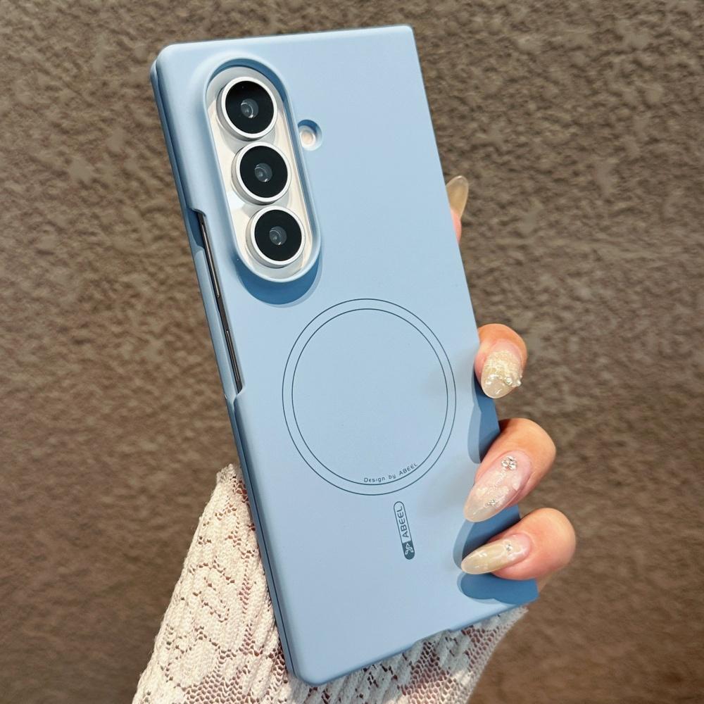 Solid Color Magnetic For Magsafe Case For Samsung Galaxy Z Fold8 Ultra Fold8 Fold7 6 5 Thickened Shockproof PC Protection Cover