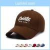 Adjustable Cotton Baseball Cap With Embroidered Letters For Casual Men And Women