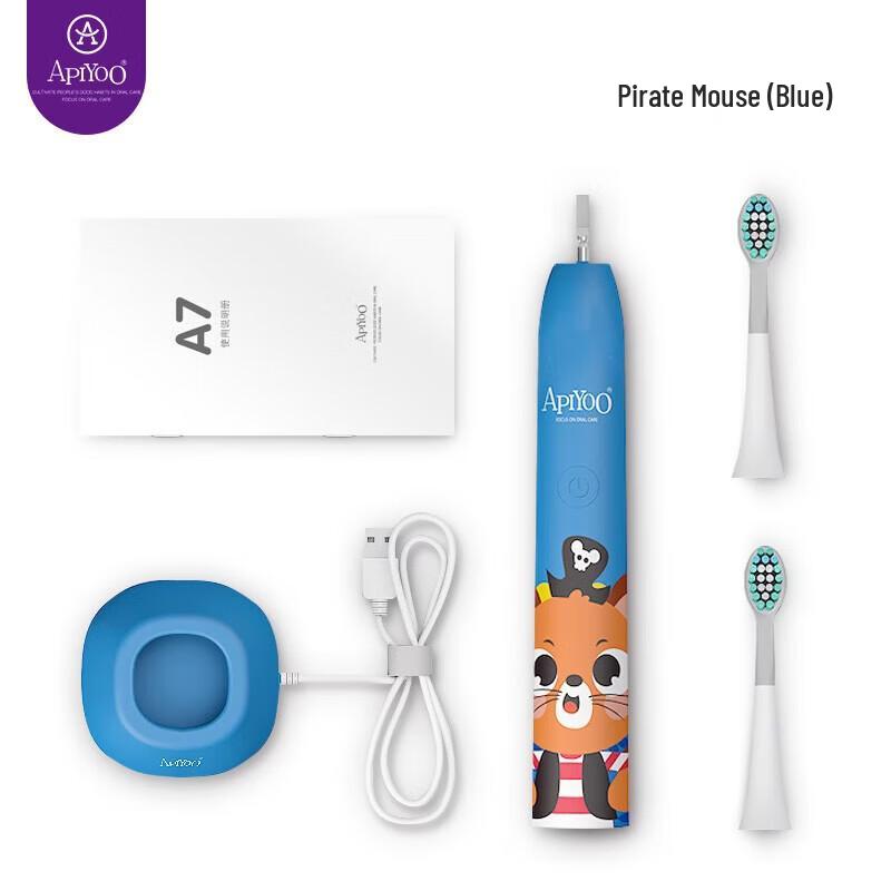 ApiYoo A7 Kids Sonic Electric Toothbrush CN plug (adapter included)