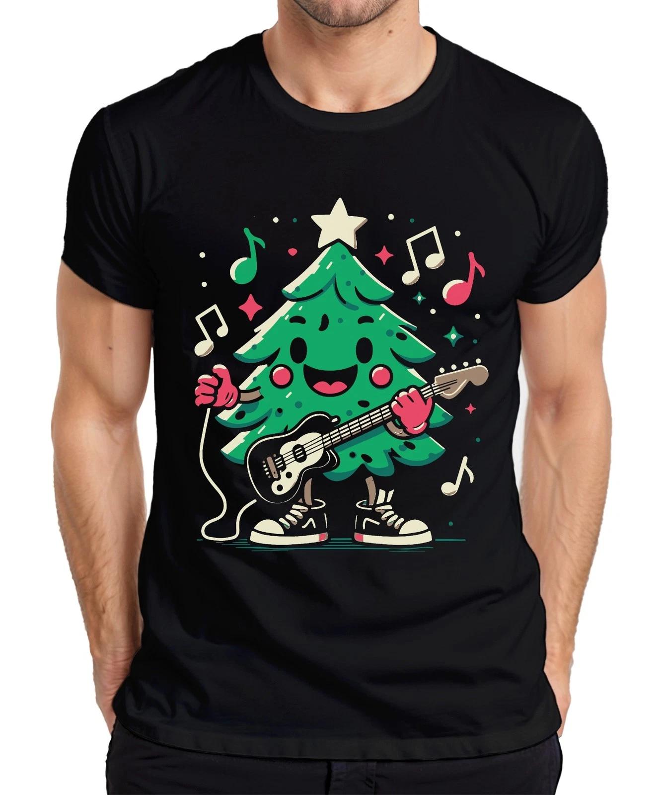 Tannenbaum Gitarre - Weihnachten Weihnachtsgeschenk Christmas Herren T-Shirt XXXL