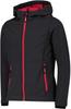 CMP Girl Softshell Fix Hood Jacket (3A29385N) Anthracite/carmine