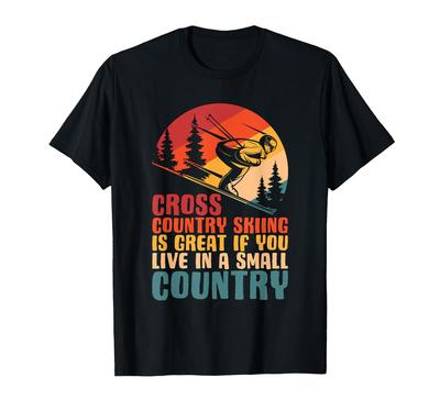 Cross Country Skis Are Great Retro Cross Country Skis. T-Shirt