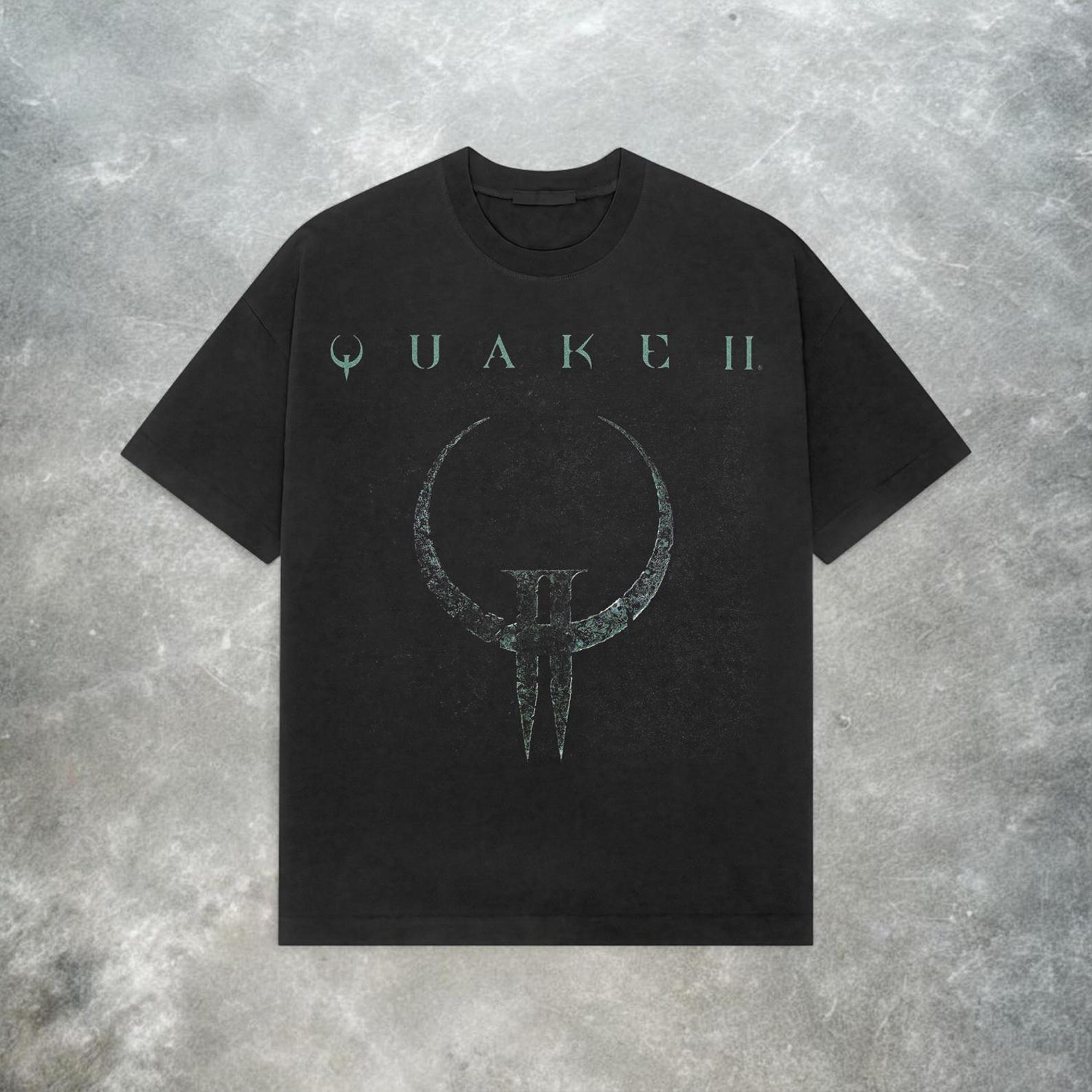Quake 2 Tee: Retro Y2K Heavyweight Cotton FPS Shirt L